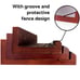 Annecy Floating Shelves Wall Mounted Set of 3, 24 Inch Dark Walnut Solid Ledge S