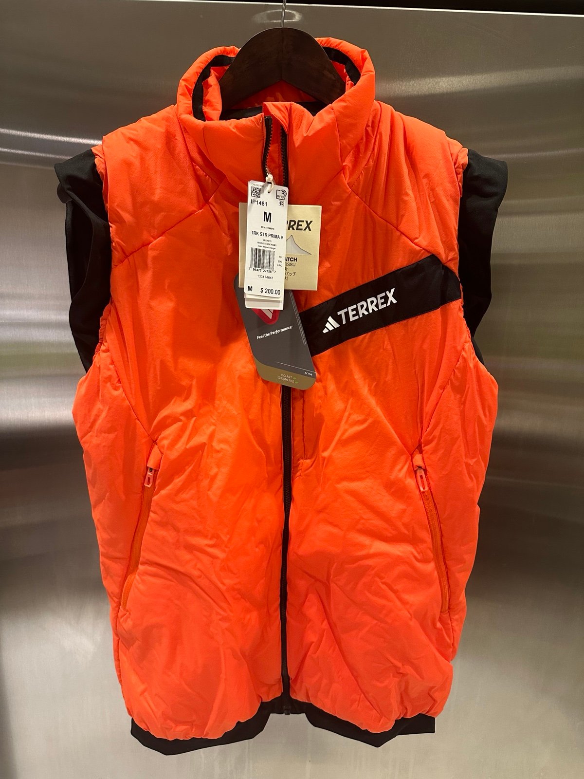 BNWT Adidas TERREX Techrock Stretch PRIMALOFT Vest Orange Size M