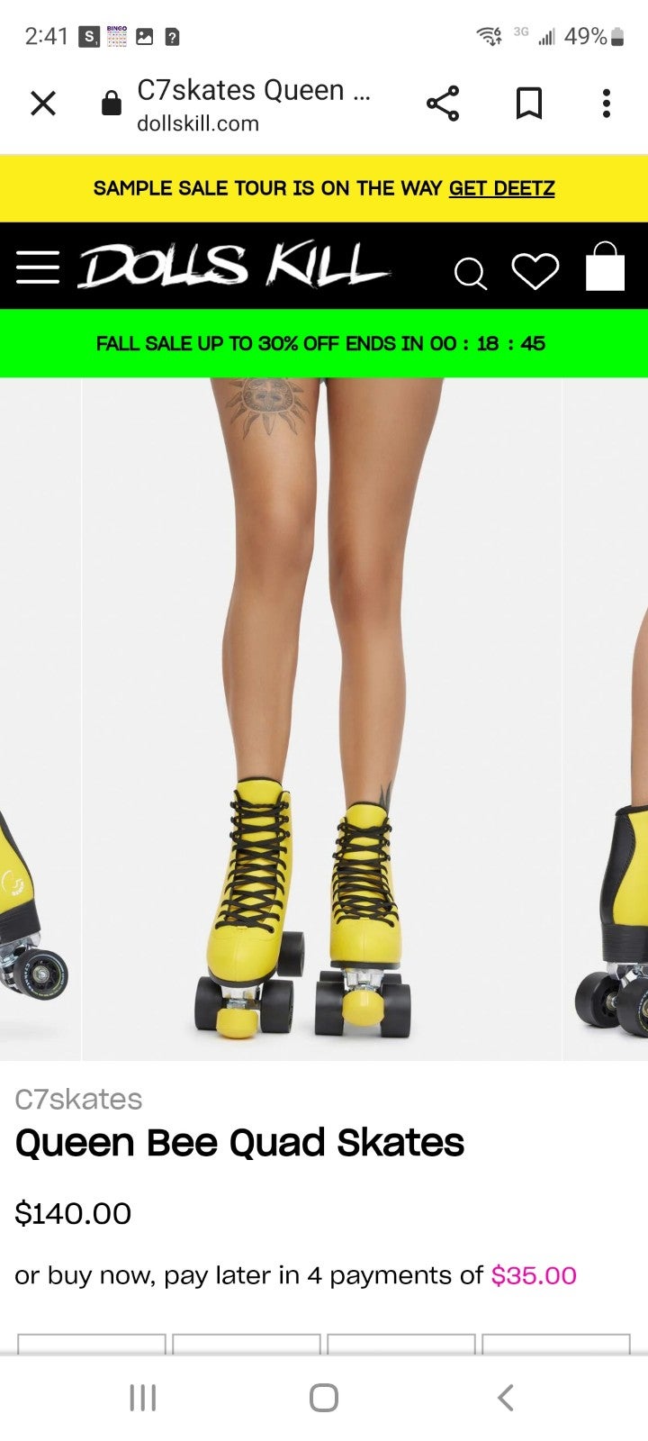 Queen Bee roller skates