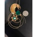 Gold Tone Floral Spray Brooch Avant Guard