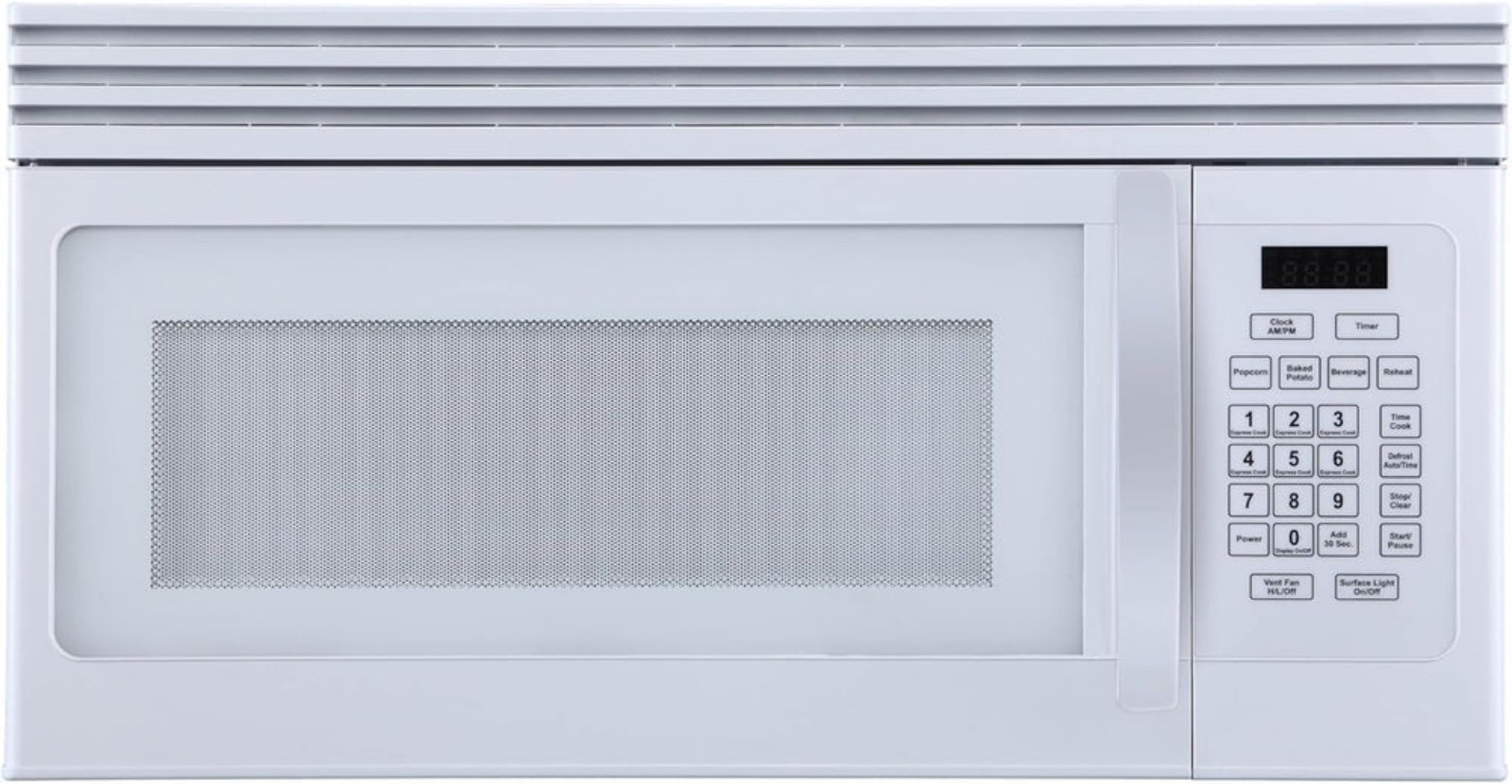 BLACK+DECKER Range Microwave with Top Mount Air Recirculation Vent, 1.6-Cu. Ft.