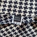 Shady Character NYC 52 x9.5 Scarf Houndstooth Vintage Ribbon Woven Black White