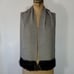 Shady Character NYC 52 x9.5 Scarf Houndstooth Vintage Ribbon Woven Black White