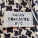 Shady Character NYC 52 x9.5 Scarf Houndstooth Vintage Ribbon Woven Black White