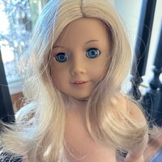 American Girl Doll Blonde Hair and Blue Eyes VGUC