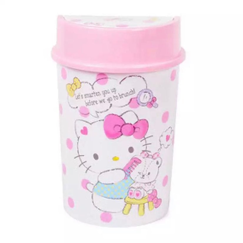 Hello Kitty Waste/Storage Bin with Swinging Lid NEW