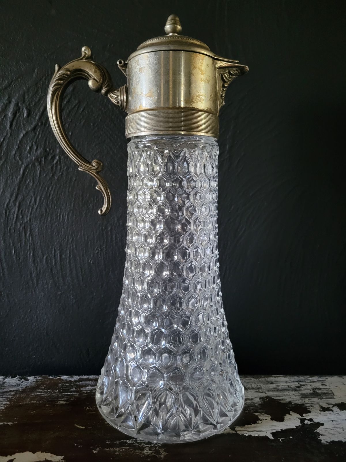 Antique FB Rogers Silver Company Italy Water Wine Decanter Carafe Pitcher