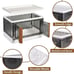 Storage Bins with Lids - Collapsible, Stackable. 3 sets, 9 in total