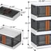 Storage Bins with Lids - Collapsible, Stackable. 3 sets, 9 in total