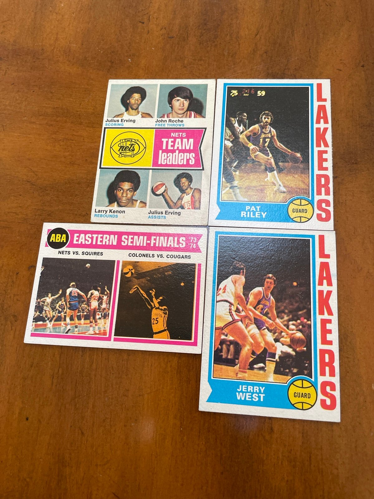 1974 Topps Basketball Card Lot (4) Vg
