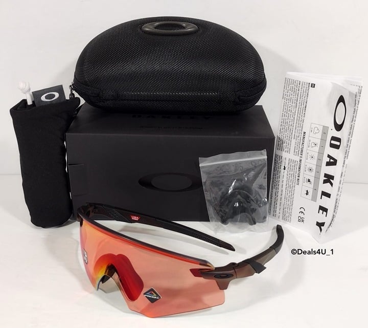 Oakley Encoder Sunglasses, Prizm Trail Torch Lenses