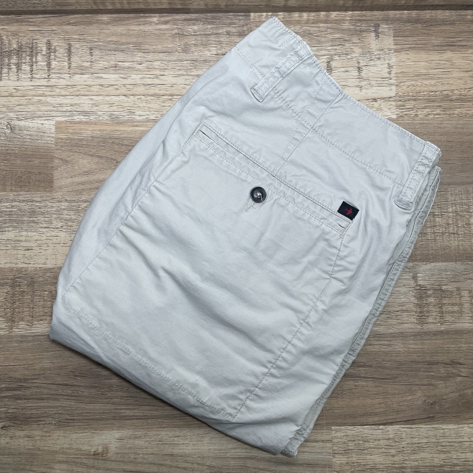 Relwen Flywt Flex Stretch Gusseted Shorts Mens 34 Driftwood Khaki 8.5 Inseam