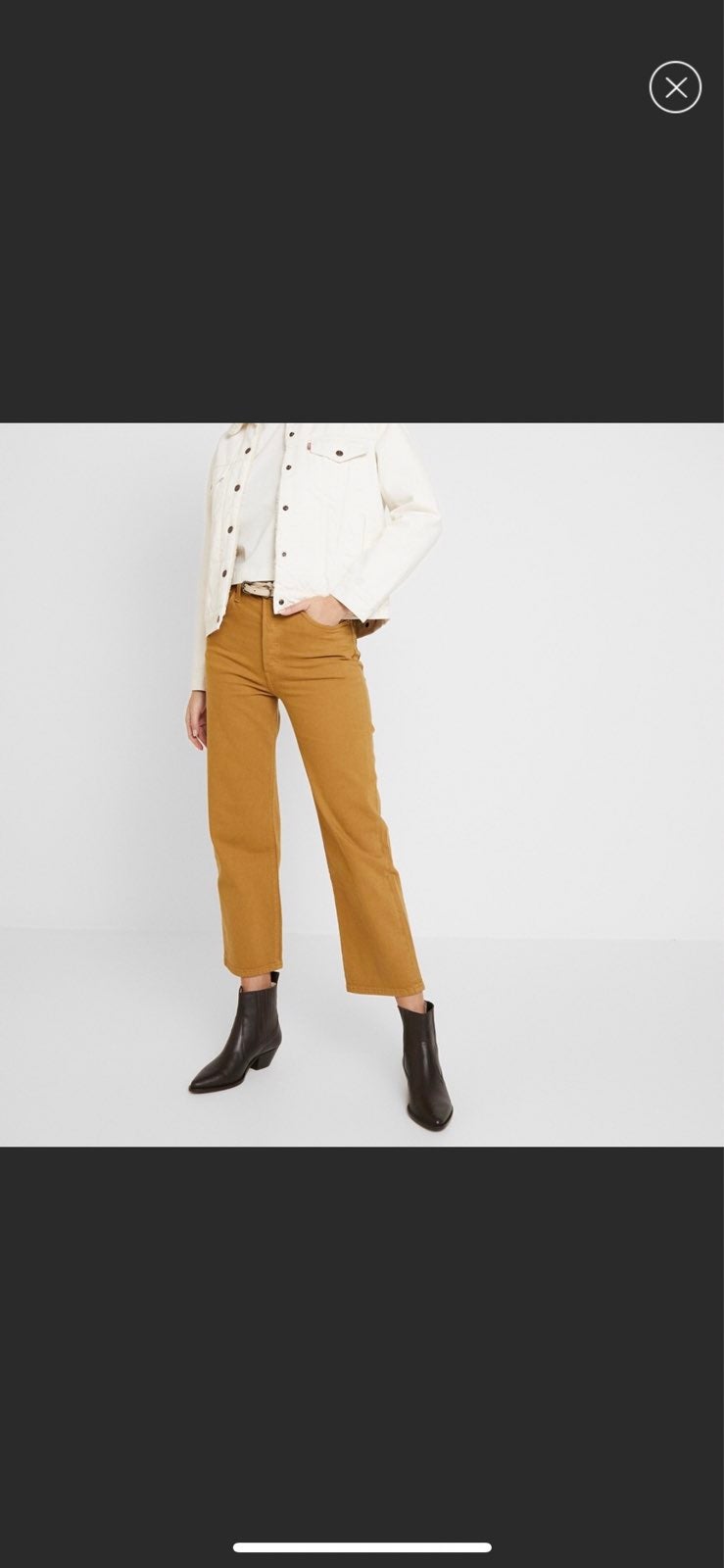 Levis Ribcage Straight Ankle Jeans