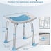 Shower Chair for Inside Shower, FSA/HSA Eligible 400 lbs Adjustable Shower Stool