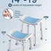 Shower Chair for Inside Shower, FSA/HSA Eligible 400 lbs Adjustable Shower Stool