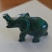 Carved malachite elephant