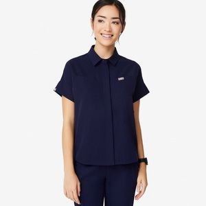 FIGS SCRUB TOP NAVY ELMINA - XXS