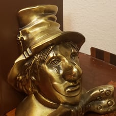 Vtg Brass Bookends PM Craftsman