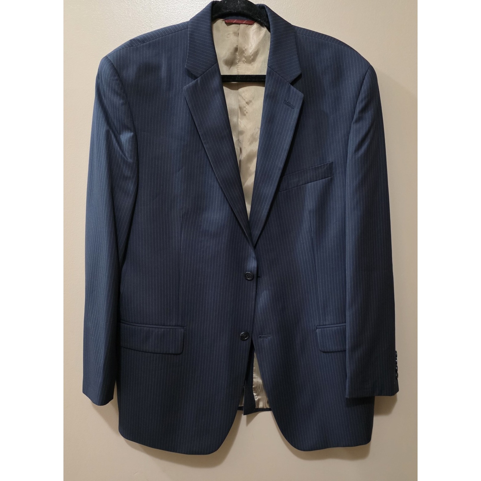 Michael Kors 44R Black Suitcoat Blazer & 38x30 Pleated Pants 2 Piece Suit