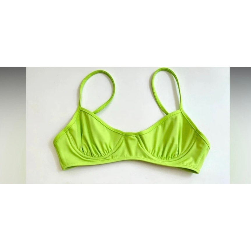 Nu Swim Bikini Swimsuit in Lime Green Small Retails: 150