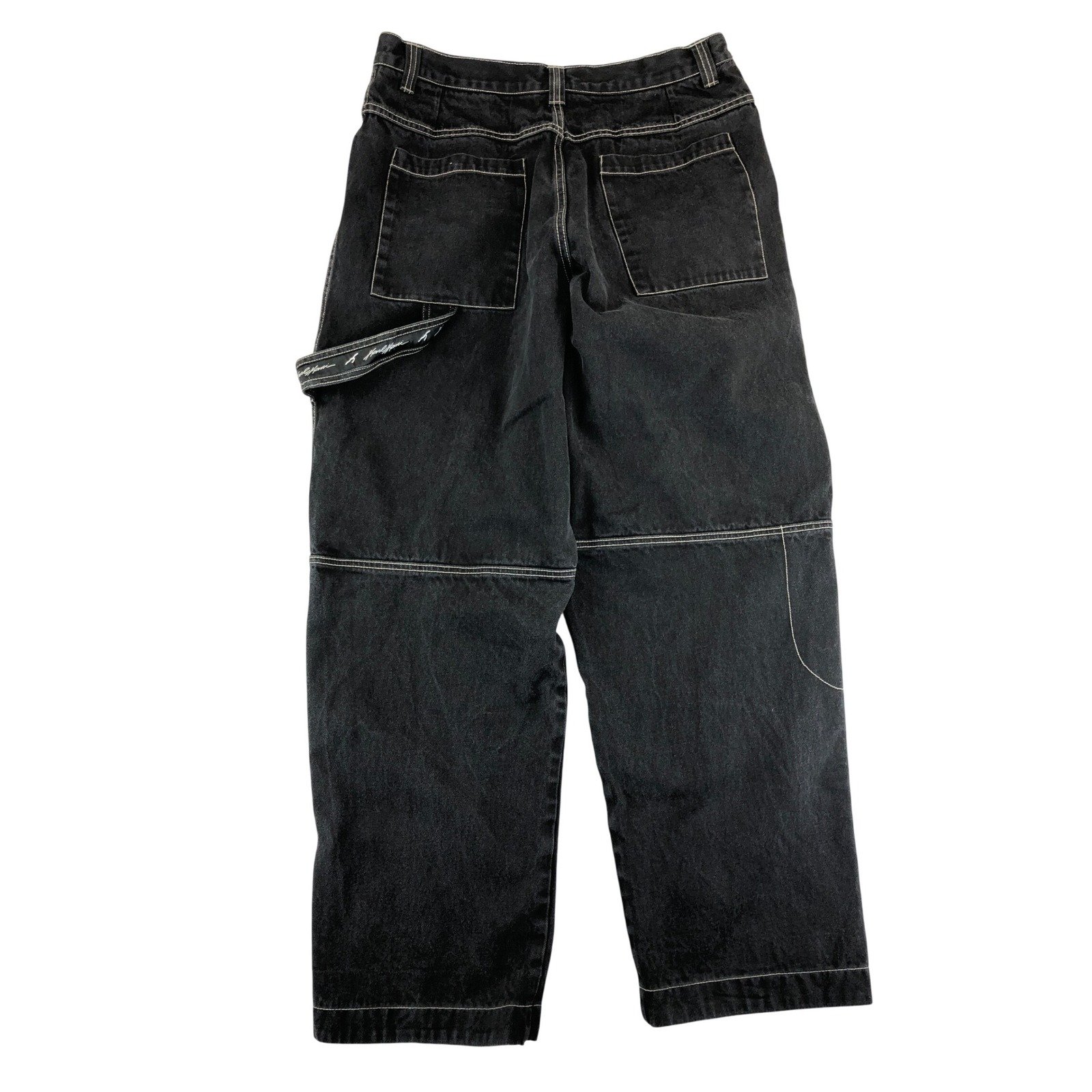 KARL KANI 38x34 Vintage Y2K Hip Hop Baggy Jeans Pants Black Carpenter Denim