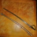 Vintage Military Saber Metal Scabard reproduction has some rust due to age hand