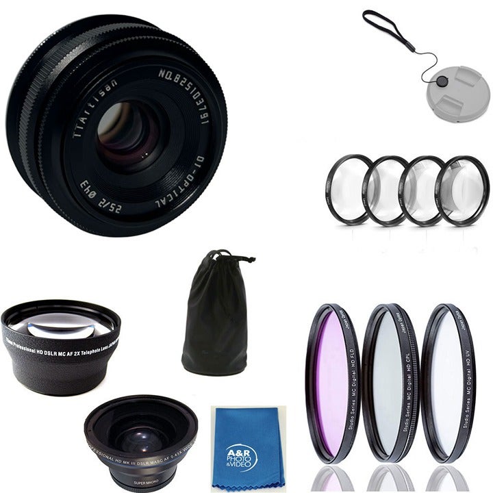TTArtisan 25mm F2 Lens Kit for Canon RF Nikon Z Sony Fuji X Leica L Micro 4/3
