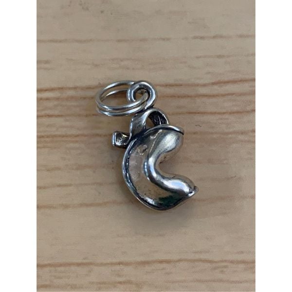 925 Fortune Cookie Sterling Silver Jewelry Charm