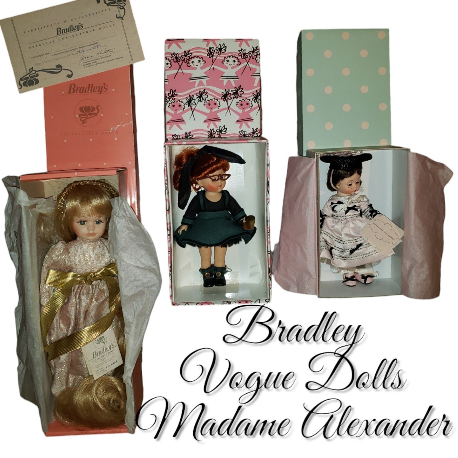 LOT: Madame Alexander Party Wendy, Bradley's Rapunzel, Vogue Dolls Hi! I'm Ginny