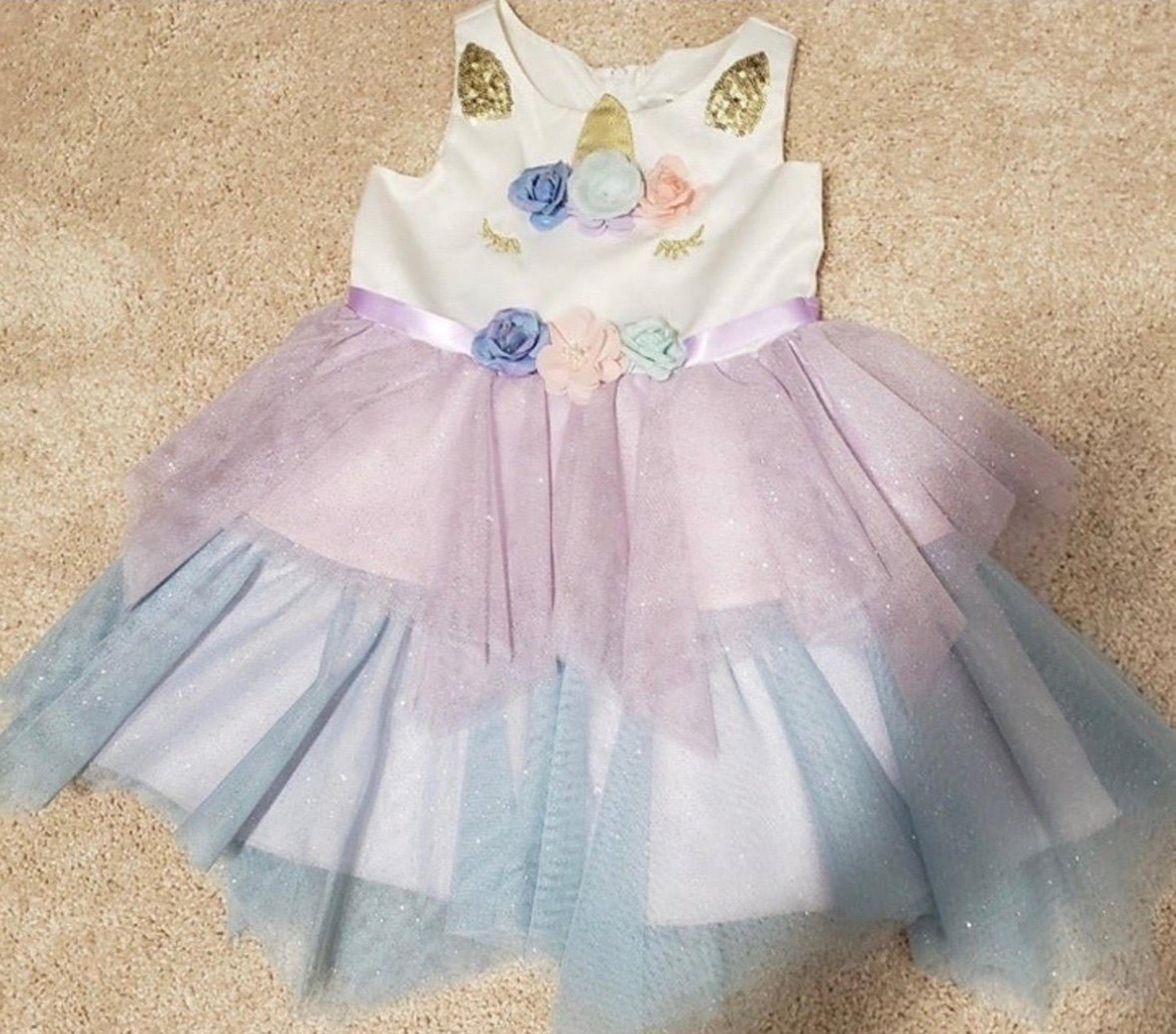 Toddler Girls Unicorn Dress