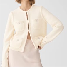 J. Crew Odette Lady Sweater Jacket Cardigan with Jewel Buttons