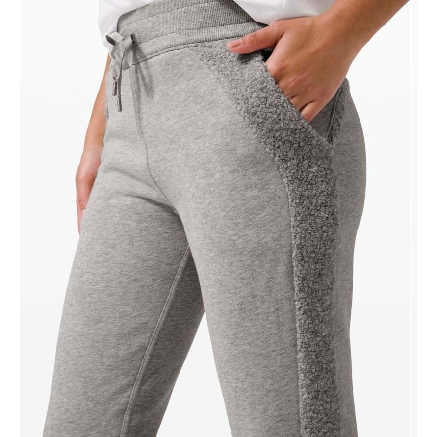 Lululemon Scuba Jogger Sherpa Stripe Heathered Core Light Grey Size 2