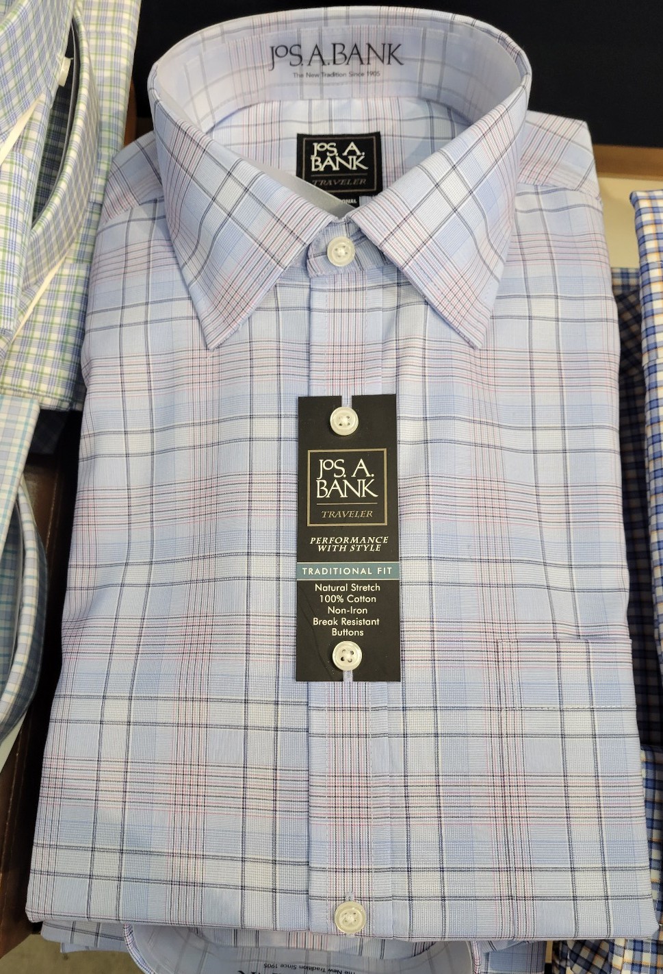 Jos A Bank Travelers Dress Shirt