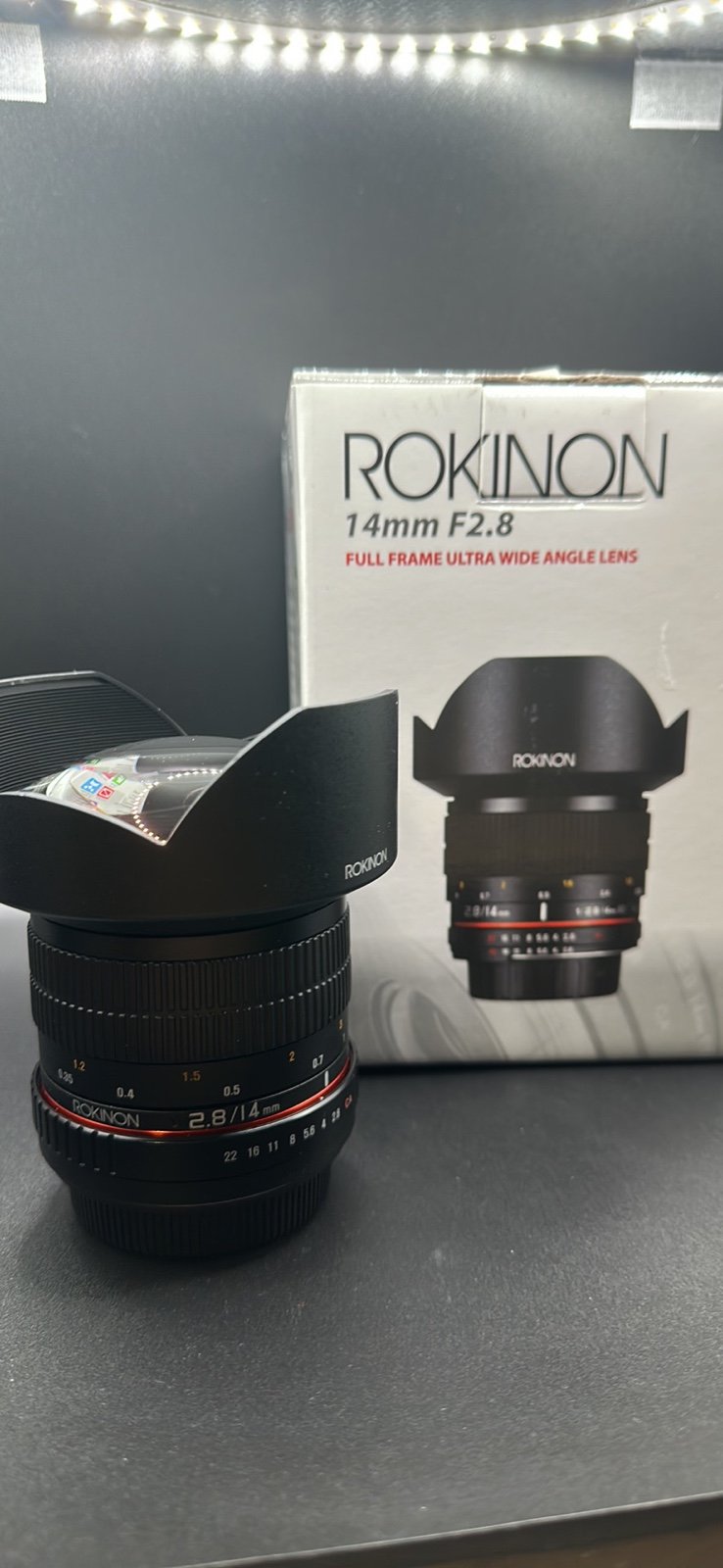 Rokinon AE14M-C 14mm f/2.8-22 Ultra Wide Angle Lens with Built-In AE Chip for Ca