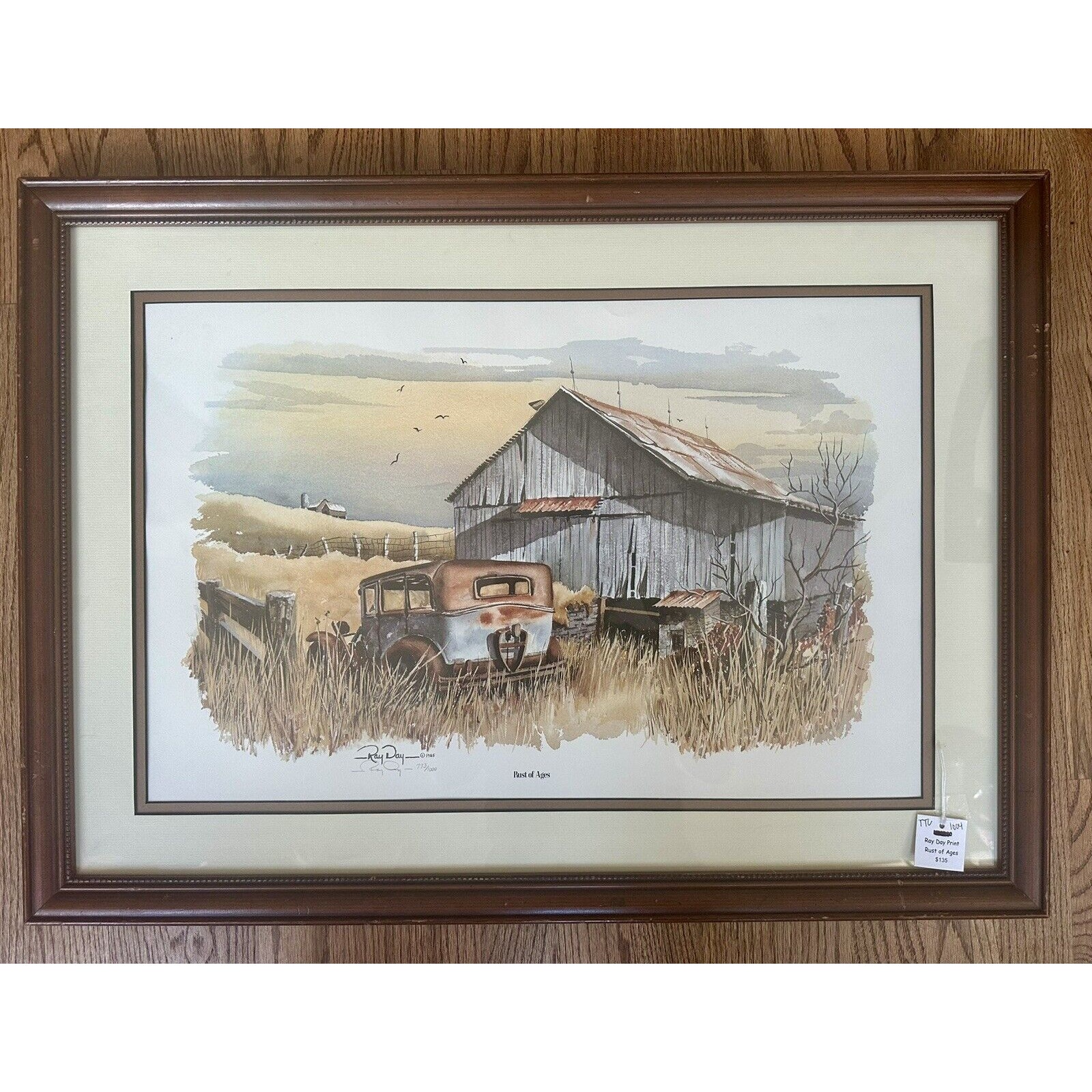 Limited Edition, Signed Ray Day Rust of Ages Framed Print
