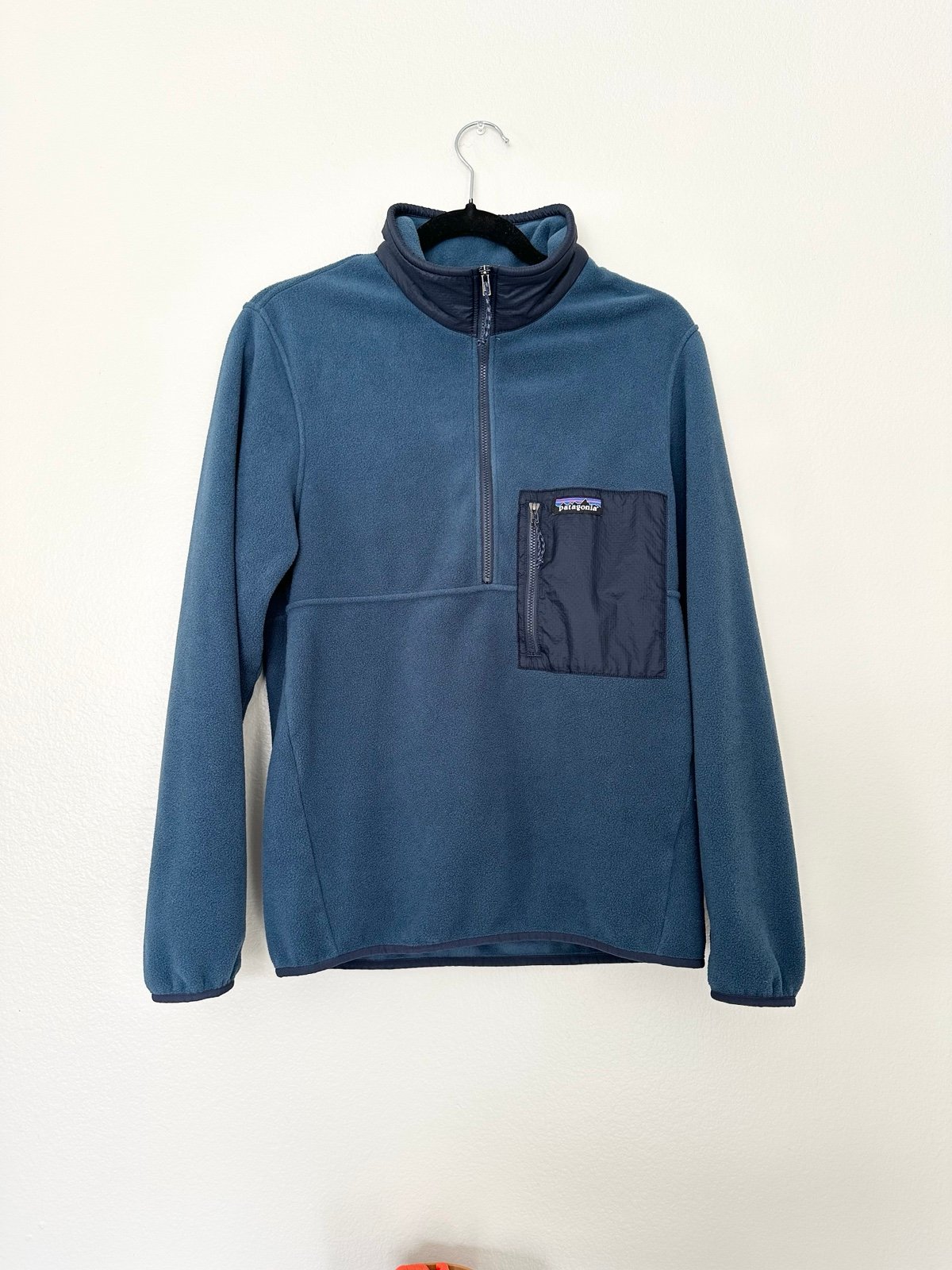 Patagonia Microdini 1/2 Zip Tidepool Blue Fleece Pullover Jacket Men’s Small