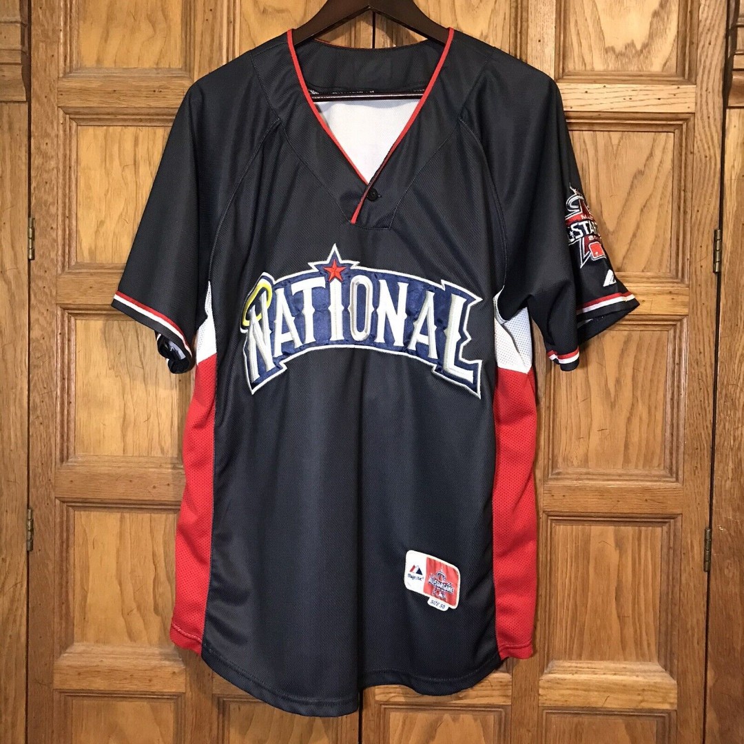 MLB 2010 All Star Game National League Majestic Jersey Men's L or 50 Pavarotti