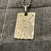 Yves Saint Laurent YSL Cassandra Logo Plate Necklace Silver 925
