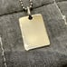 Yves Saint Laurent YSL Cassandra Logo Plate Necklace Silver 925