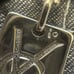 Yves Saint Laurent YSL Cassandra Logo Plate Necklace Silver 925