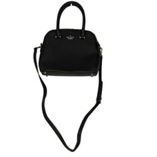 Kate Spade Dome Satchel Crossbody Adjustable Straps Handbag Black