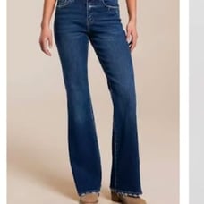 NWT Vervet Bella High Rise Flare Stretch Jean size 26 Color Love