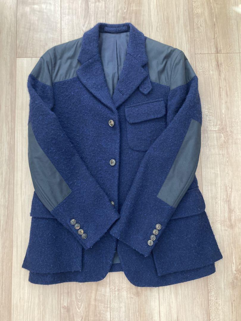 Nigel Cabourn Mallory Jacket 50 Harris Tweed Navy