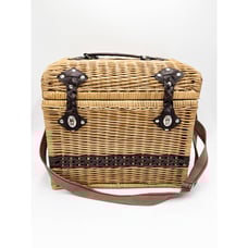 Picnic Time Handwoven Wicker Moka Yellowstone Picnic Basket