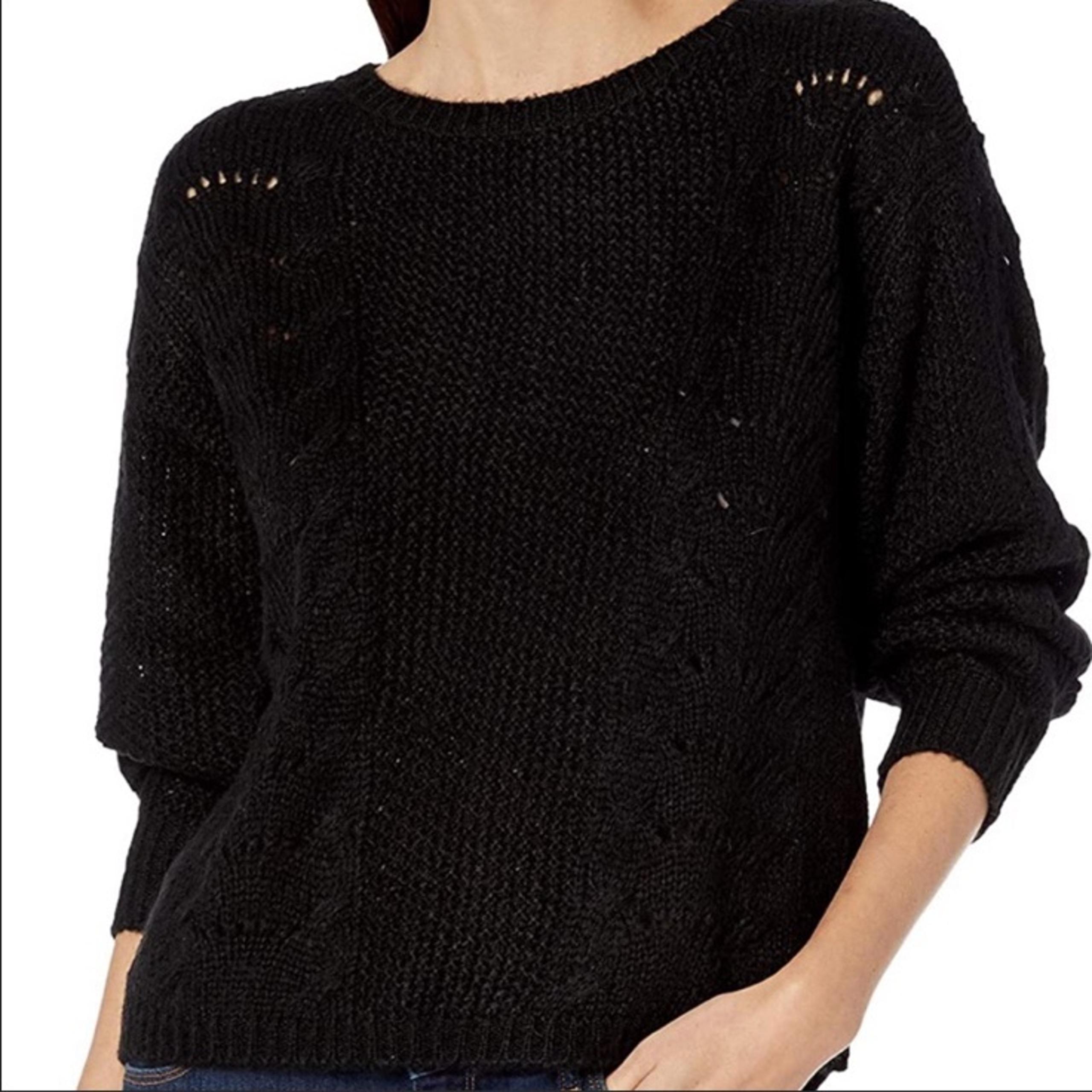 A/X Armani Exchange Black Sweater with Cut Outs - XL