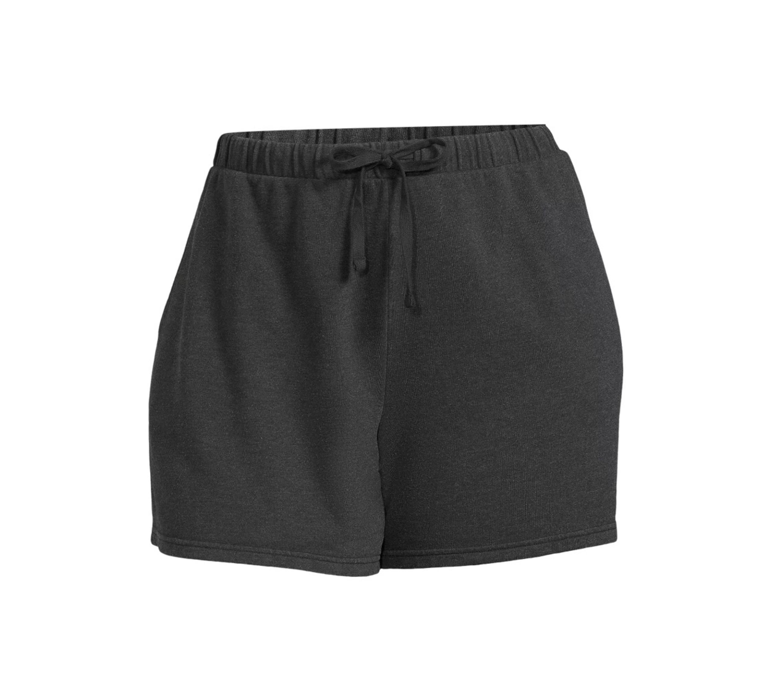 TERRA & SKY Leisure Shorts Size 1X 16W-18W Pockets Charcoal Terry Womens New