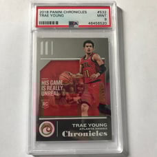 Trae Young Chrome Chronicles Rookie PSA 9