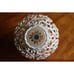 NEEDS WORK/Glue Vintage Hard Retro Plastic Screw In Light Fixture Globe Ball MCM