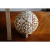 NEEDS WORK/Glue Vintage Hard Retro Plastic Screw In Light Fixture Globe Ball MCM