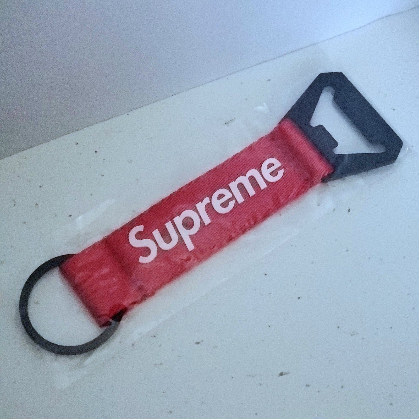SUPREME Bottle Opener Webbing Keychain
